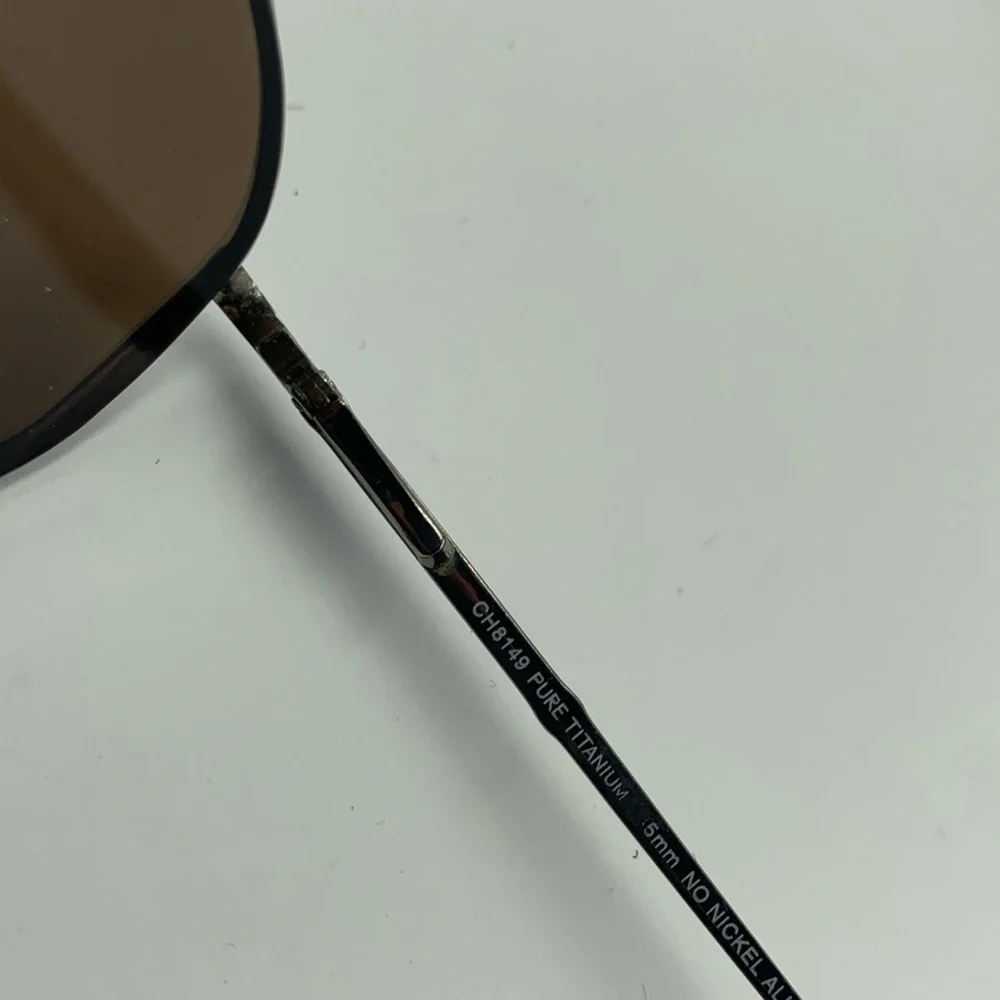 Vintage Charmant C8149 Silver Oval Sunglasses